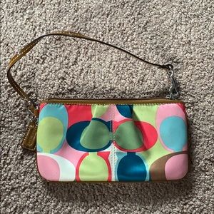 Colorful Coach Wristlet